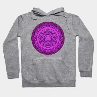 Round Purple Crown Chakra Mandala Hoodie